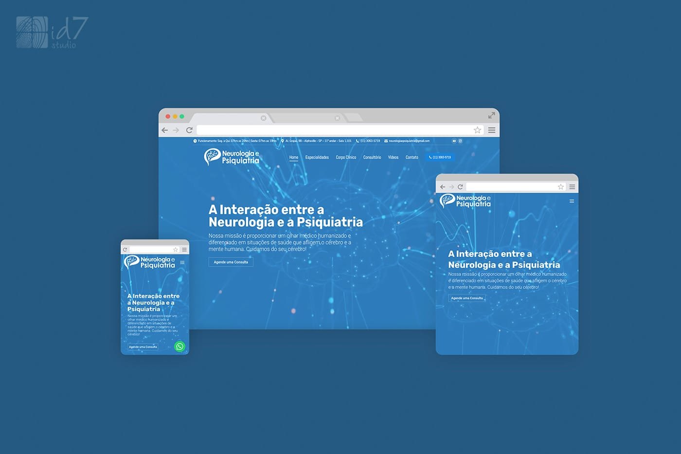 Site para médicos e clínicas