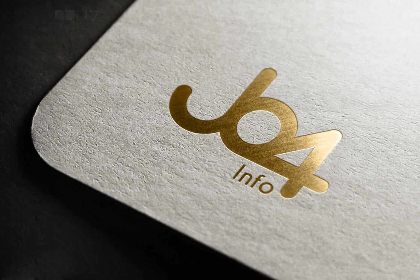 Design de logotipo aplicado em cartão de visitas