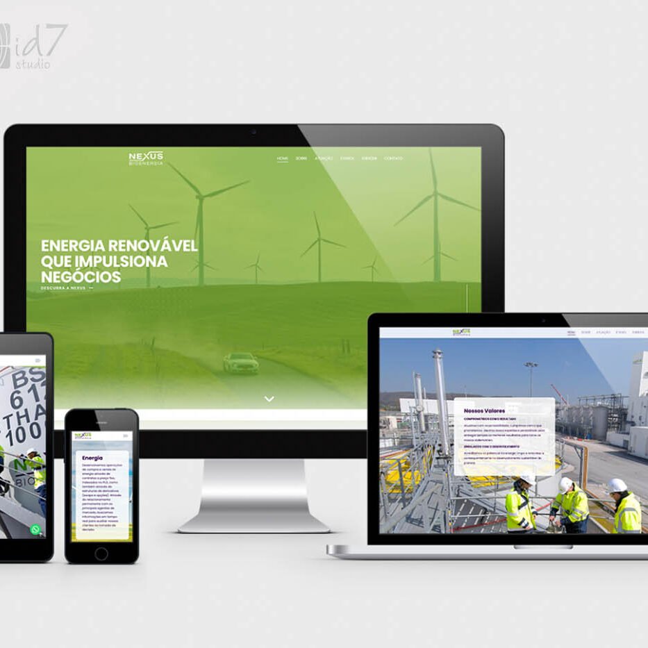 Apresentação telas site responsivo