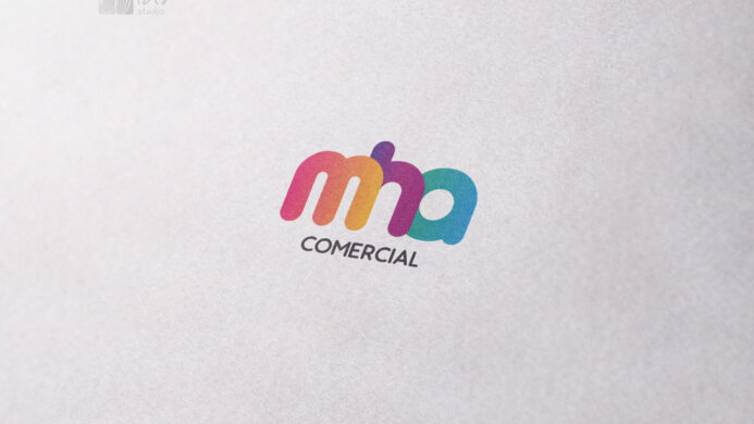 Logotipo aplicado em um papel com textura